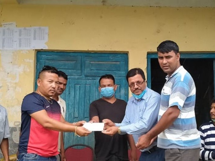 विद्यालयको स्तरोन्नतिको लागि  हरि विष्टको सहयोग 